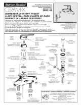 American Standard Ceramix Centerset Lavatory Faucet 2000.115 Manual de usuario