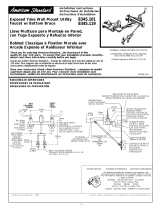American Standard Exposed Yoke Wall-Mount Utility Faucet 8345.119 Manual de usuario