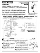 American Standard Pressure Balance Bath/Shower 4501 Manual de usuario