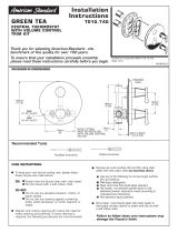 American Standard T010.740 Manual de usuario