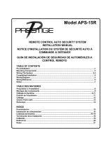 Audiovox Prestige APS-15R Manual de usuario