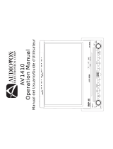 Audiovox AV1410 Manual de usuario