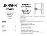 Audiovox Jensen PS475 Manual de usuario