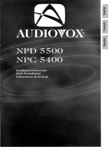 Audiovox NPD 5500 Manual de usuario
