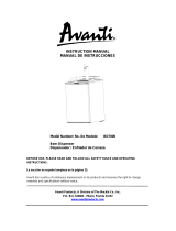 Avanti BD7000 Manual de usuario