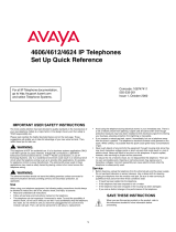 Avaya 4606/4612/4624 IP Telephones Manual de usuario