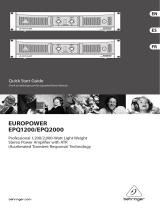 Behringer EUROPOWER EPQ2000 Manual de usuario