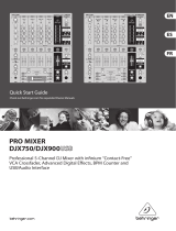 Behringer PRO MIXER DJX750 Manual de usuario