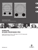 Behringer Eurolive B1500D-PRO Manual de usuario