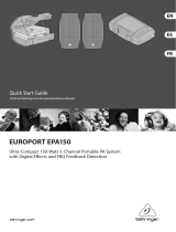 Behringer Europort EPA150 Manual de usuario
