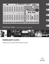 Behringer EUROLIGHT LC2412 Guía de inicio rápido