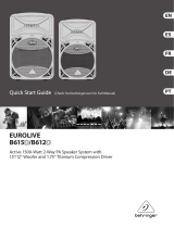 Behringer EUROLIVE B615D Guía de inicio rápido