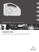 Behringer EUROPORT EPA40 Guía de inicio rápido