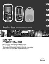Behringer EUROPORT PPA2000BT Manual de usuario