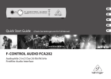Behringer F-Control Audio FCA202 Guía de inicio rápido