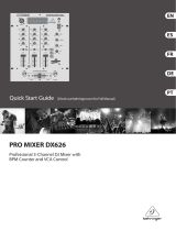 Behringer Pro Mixer DX626 Guía de inicio rápido