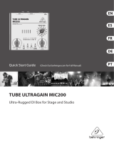 Behringer TUBE ULTRAGAIN MIC200 Guía de inicio rápido