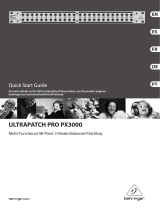 Behringer ULTRAPATCH PRO PX3000 Guía de inicio rápido