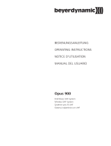 Beyerdynamic Opus 900 Manual de usuario