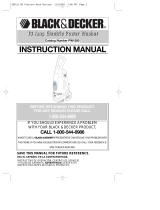 Black & Decker pw 1500 wp Manual de usuario