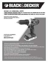 Black & Decker BDCDHP220 Manual de usuario