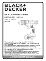 Black & Decker LDX112CR Manual de usuario