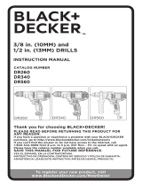 Black & Decker DR340B Manual de usuario