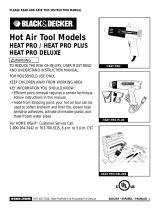 Black & Decker Heat Gun HOT AIR TOOL Manual de usuario