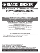Black & Decker Catalog Number DS321 Manual de usuario