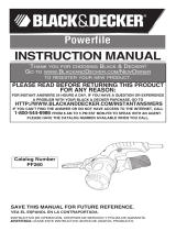 Black & Decker PF260 Manual de usuario