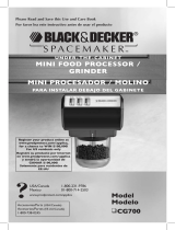 Black & Decker Spacemaker CG700 Manual de usuario