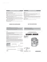 Black & Decker CITRUSMATE CJ01 Manual de usuario