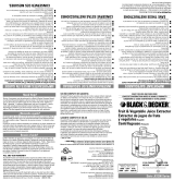 Black and Decker Appliances JE1200 Manual de usuario