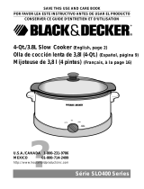 Black & Decker SLO400 Series Manual de usuario
