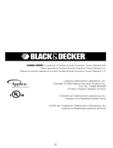 Black & Decker RTS500-RTS600 Manual de usuario