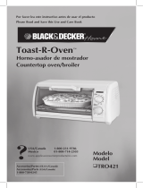 Black & Decker Toast-R-Oven TRO421 Manual de usuario
