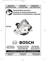 Bosch Power Tools CCS180 Manual de usuario