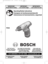 Bosch Power Tools PS20 Manual de usuario