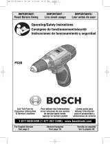 Bosch Power Tools PS30 Manual de usuario