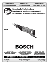 Bosch Power Tools RS10 Manual de usuario
