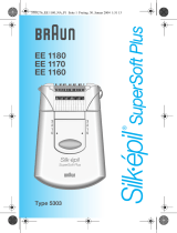 Braun EE1180,  E1170,  EE1160,  Silk-épil SuperSoft Plus Manual de usuario