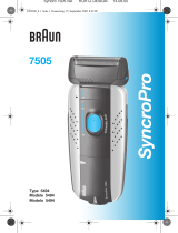Braun Shaver 7505 SyncroPro Solo Shaver Manual de usuario