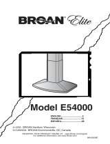 Broan E54000 Manual de usuario