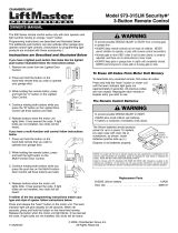 Chamberlain LiftMaster Security+ 973-315LM Manual de usuario