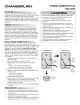 Chamberlain CIGCWC Internet Connectivity Kit Manual de usuario