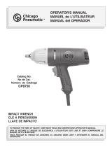Chicago Pneumatic Impact Wrench CP8750 Manual de usuario