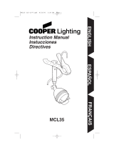 Cooper Lighting MCL35 Manual de usuario