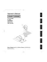 Craftsman 1/3 hp Electric Belt/Disc Sander (21513) El manual del propietario