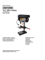 Craftsman 10" Bench Drill Press with Laser El manual del propietario