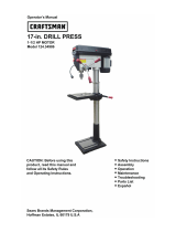 Craftsman 17" Drill Press with Laser and LED Light El manual del propietario